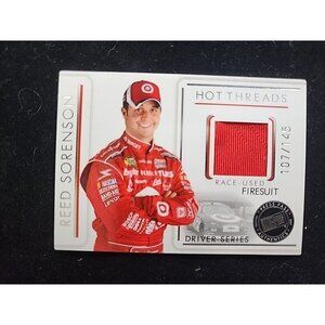 REED SORENSON 2007 PRESS PASS HOT THREADS RACE USED FIRESUIT CARD #107/145
